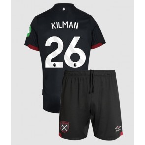 Billiga West Ham United Max Kilman #26 Bortatröja Barn 2024-25 Kortärmad (+ Korta byxor)